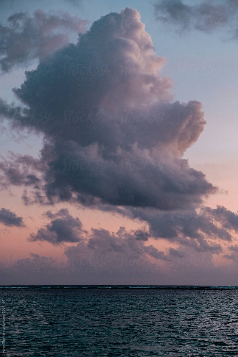 Cloudy day in the Maldives