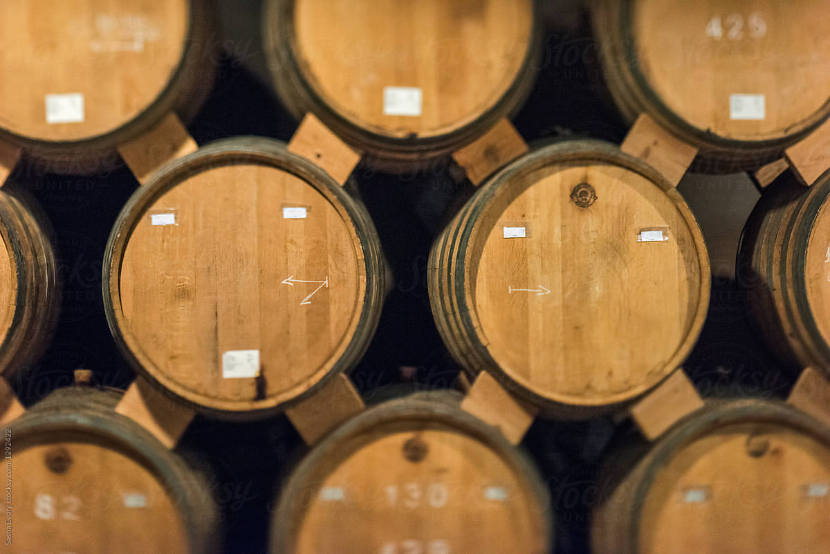 Cognac wood barrel