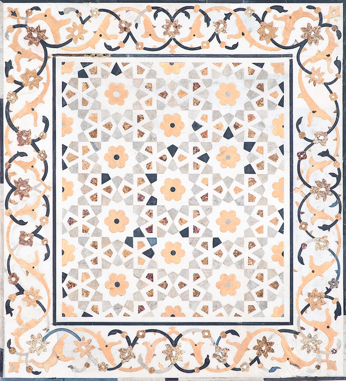 Arabic Mosaic Pattern Wall