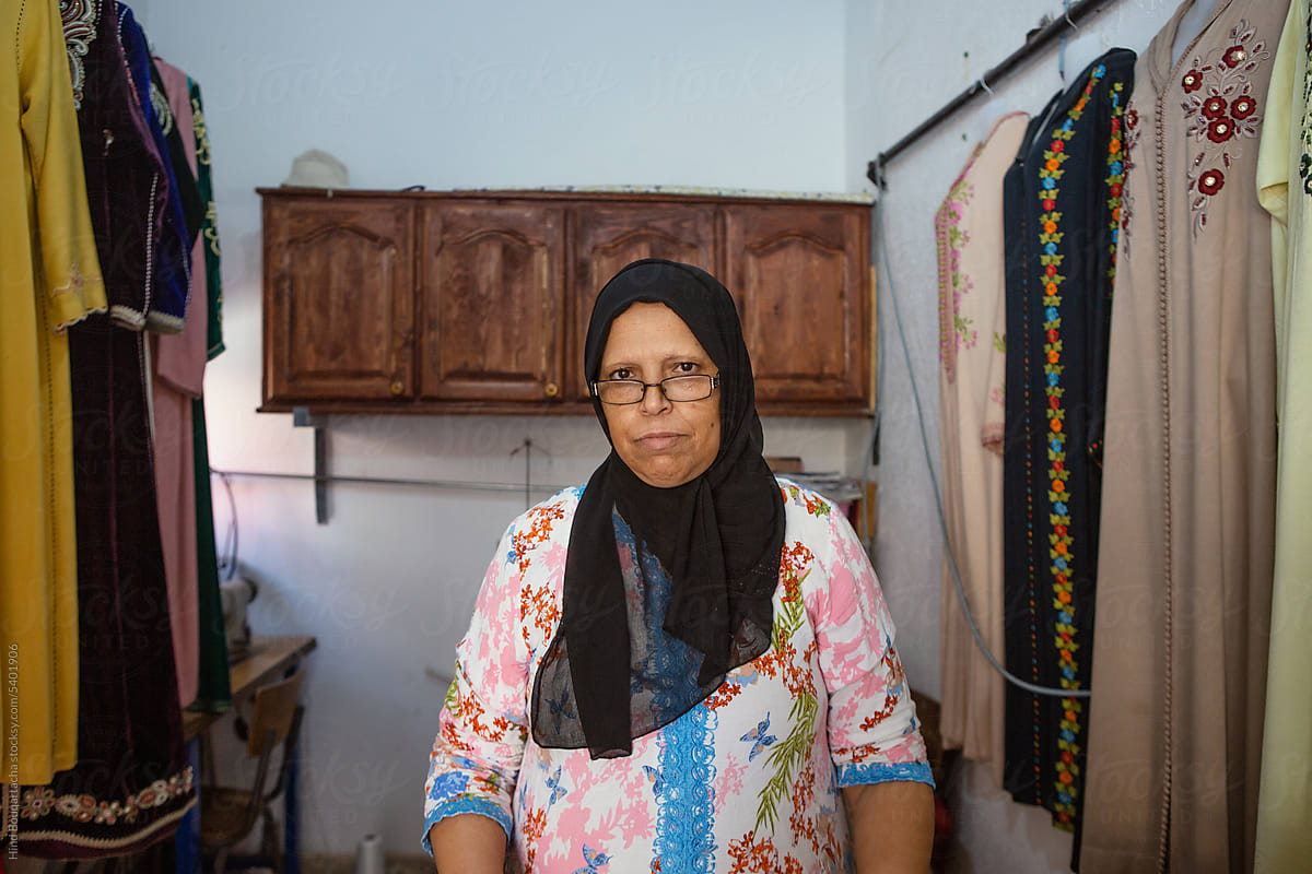 Portrait of a women in her fifties in her local design shop