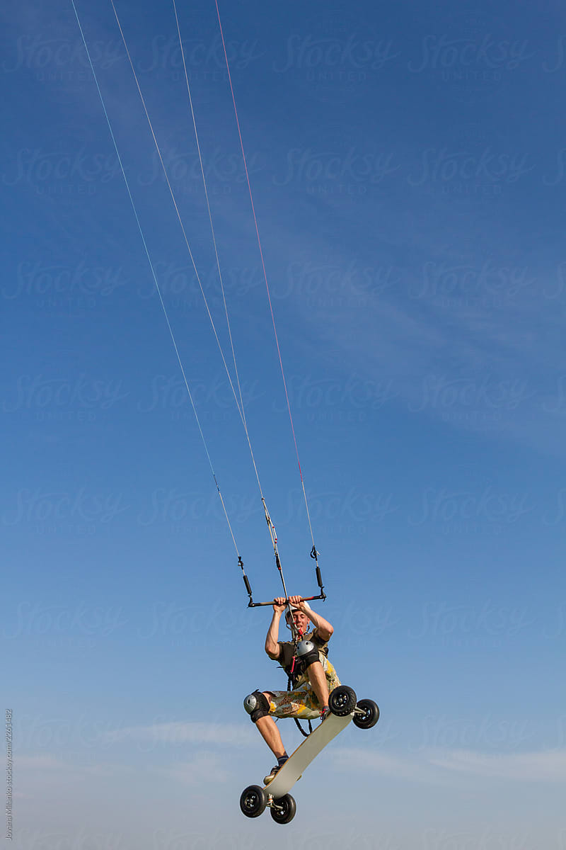 Kiteboarding jump