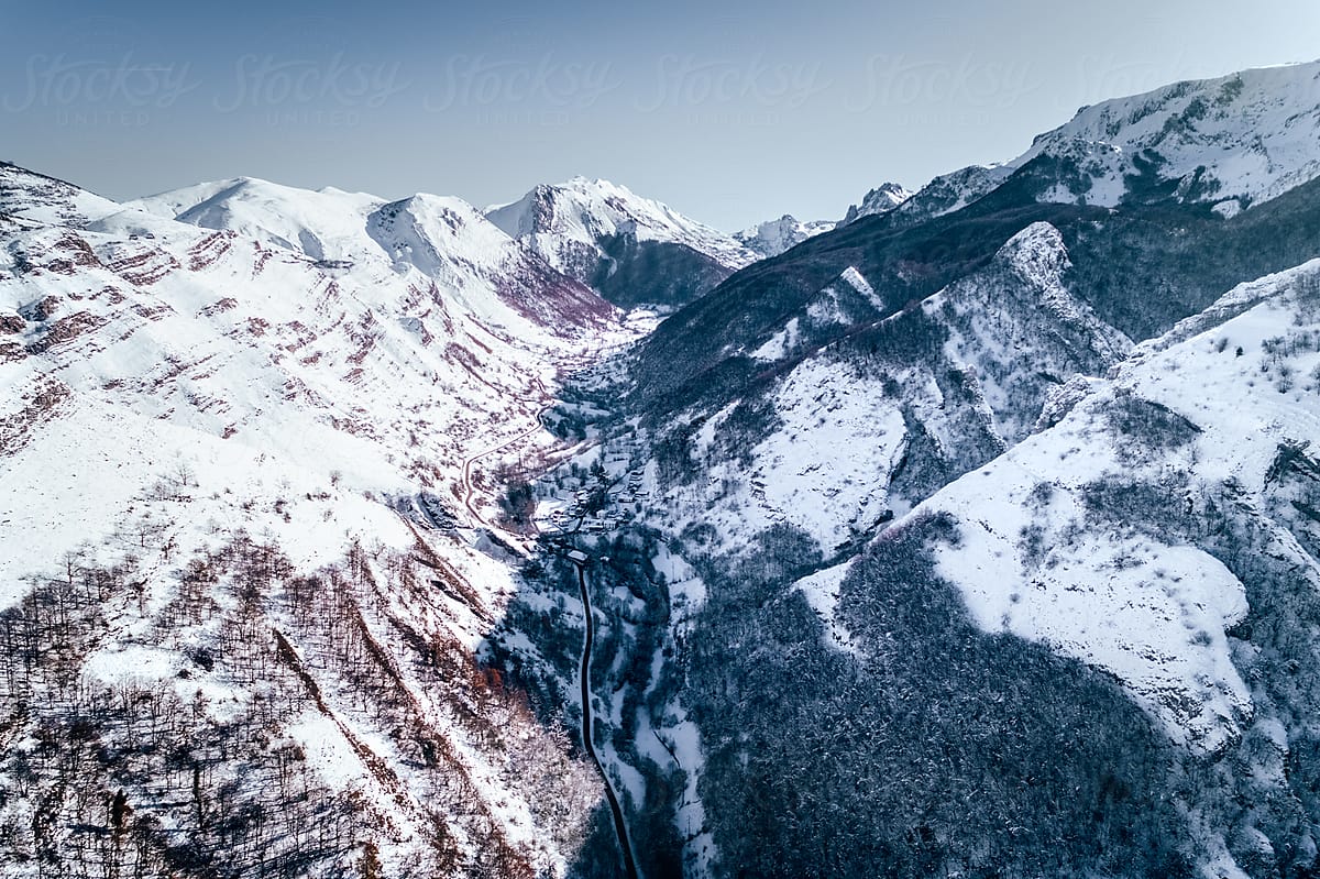 Snowy Mountains Landscape By Stocksy Contributor Marco Govel Stocksy