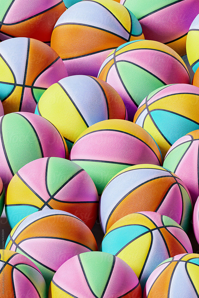 Colorful Basketball Balls
