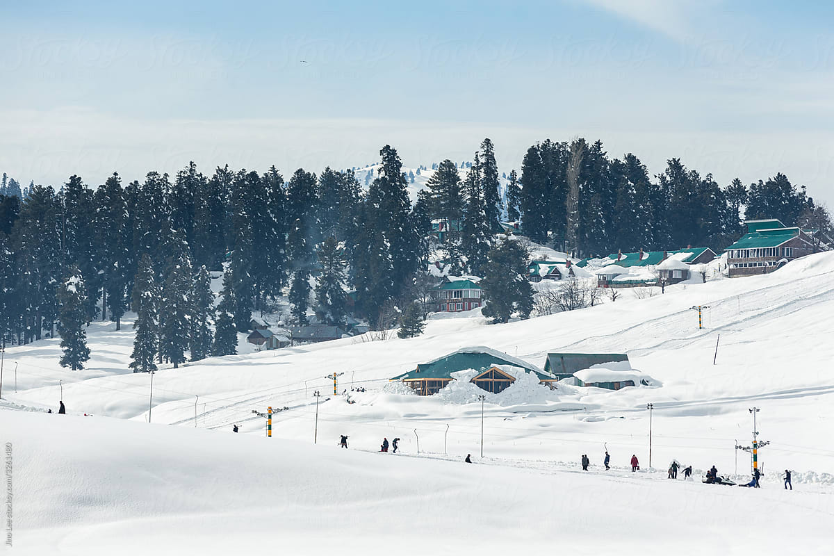 The ski town of Gulmarg, Kashmir