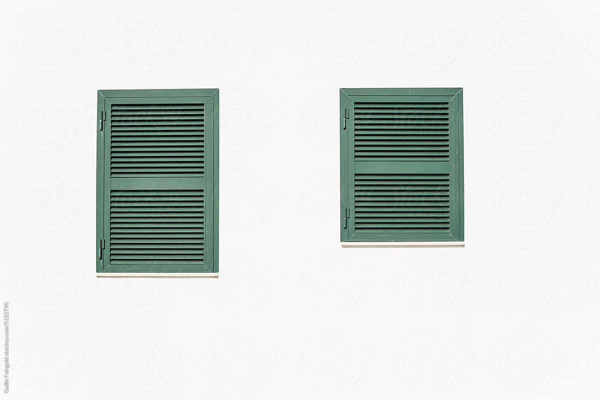 two closed windows