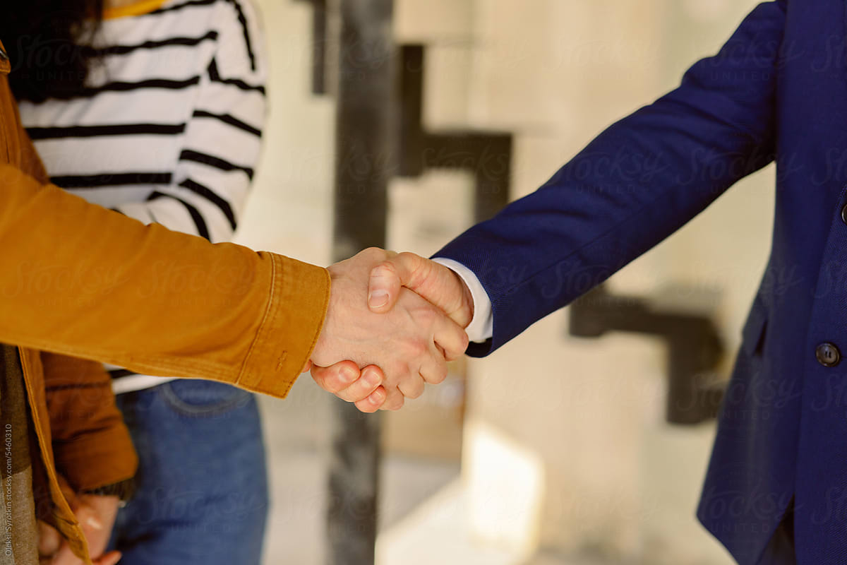 Successful Client Employee Agreement Handshake