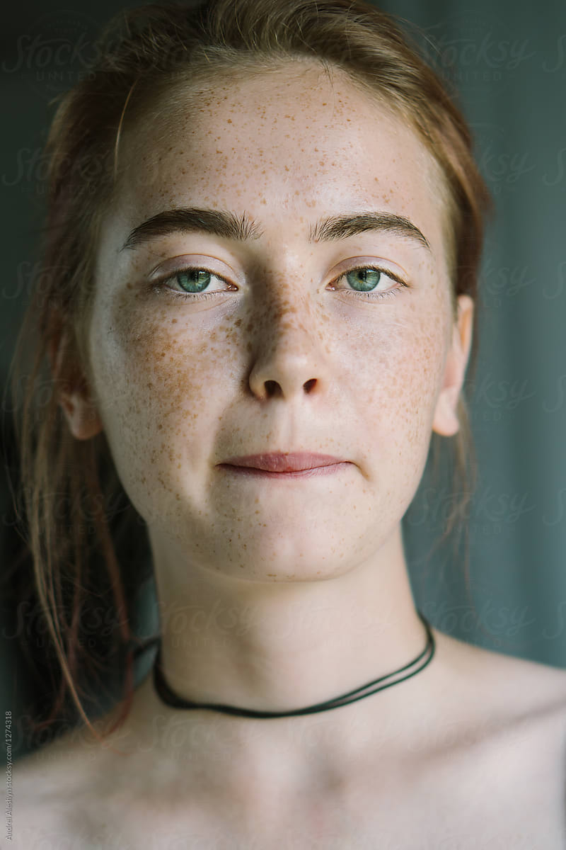Portrait Of Confused Girl Close Up By Stocksy Contributor Andrei Aleshyn Stocksy