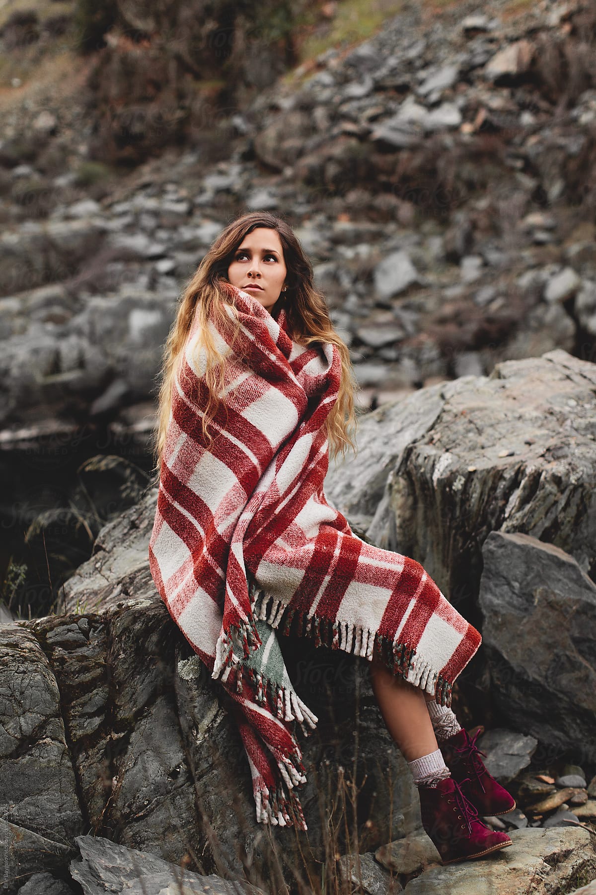 Young Woman Wrapped In A Blanket By Stocksy Contributor Ellie Baygulov Stocksy 2972