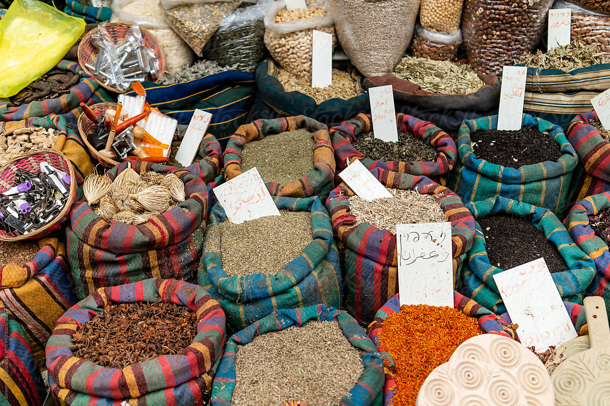 Fresh and Colorful Spices In Israel