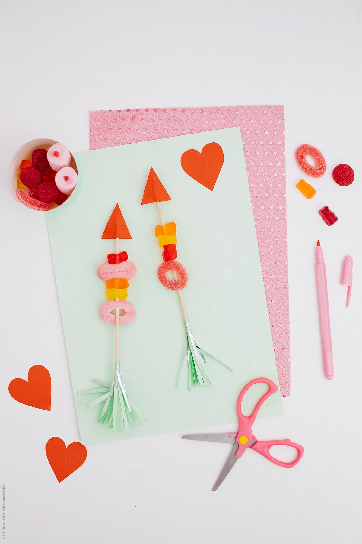 DIY Candy Cupid Arrows