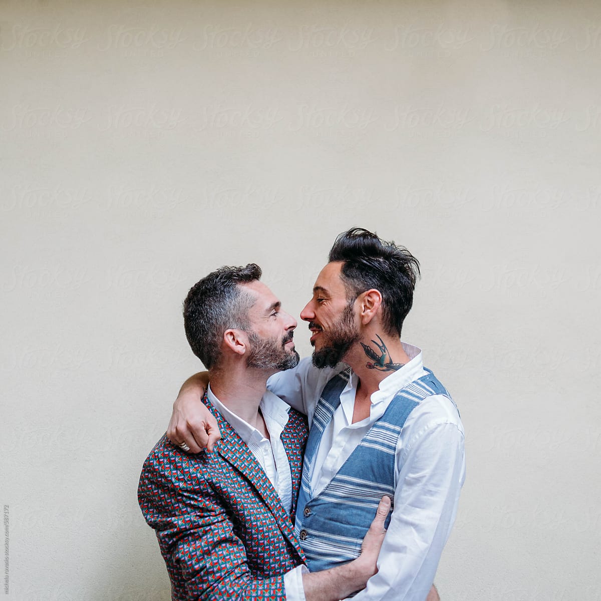 Embrace Between A Gay Couple In Love By Stocksy Contributor Michela Ravasio Stocksy 