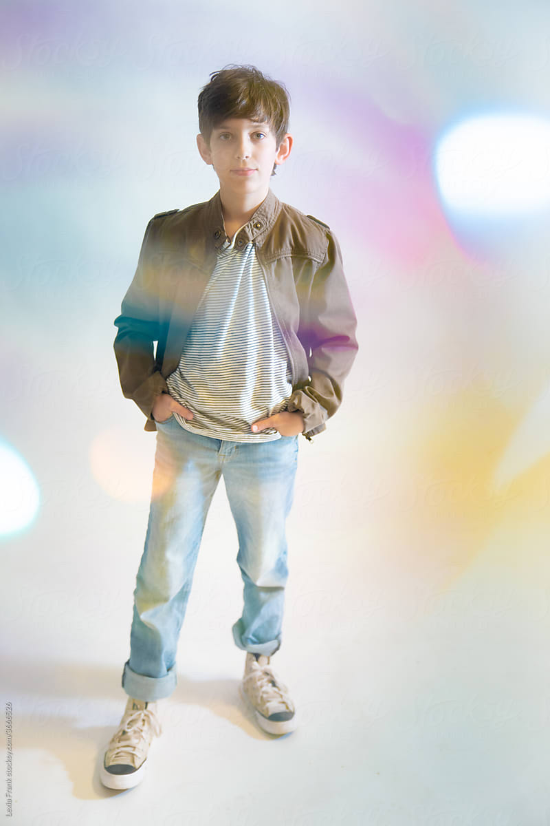 preteen boy iridescent fashion shoot 7