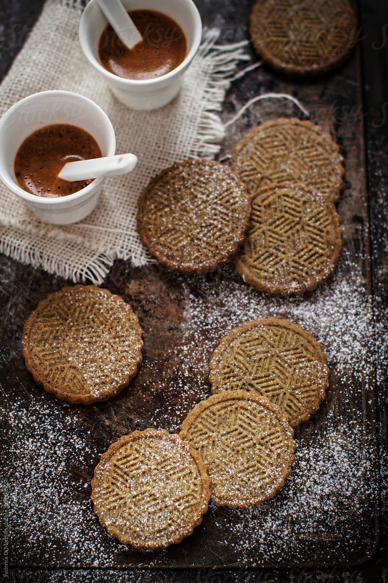 Shortbread cookies with hemp seeds flour