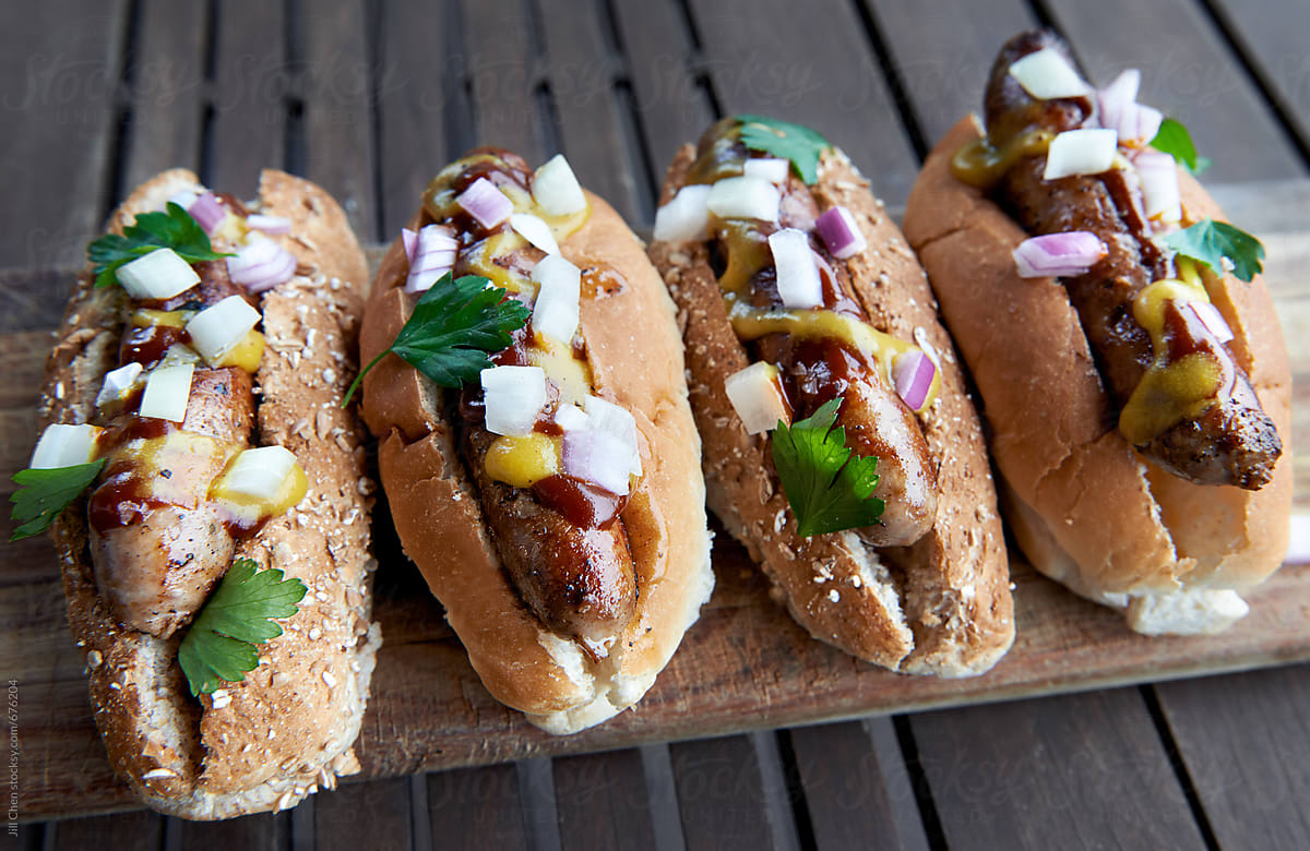 Party food hot dogs