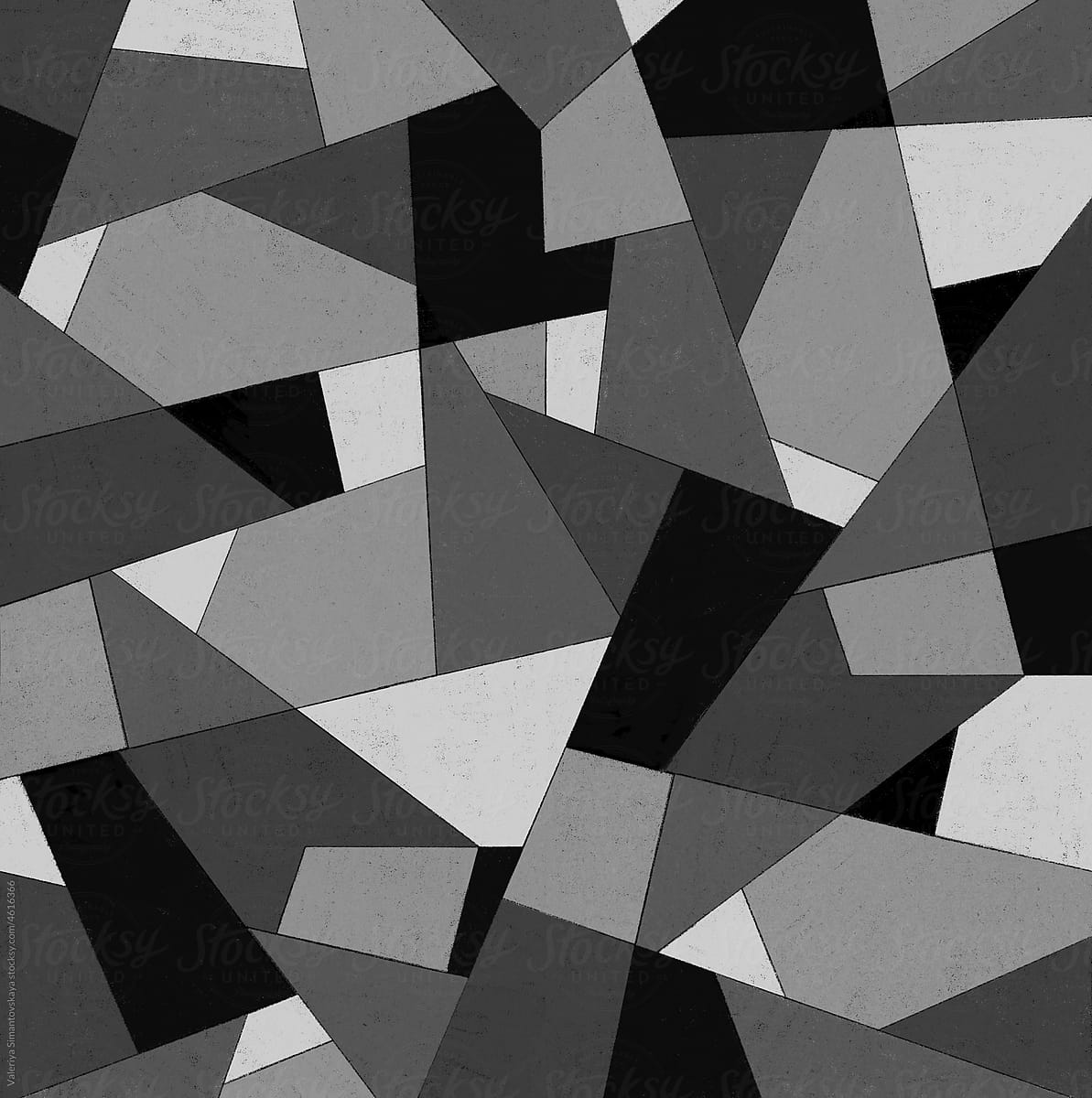 abstract illustration black and white