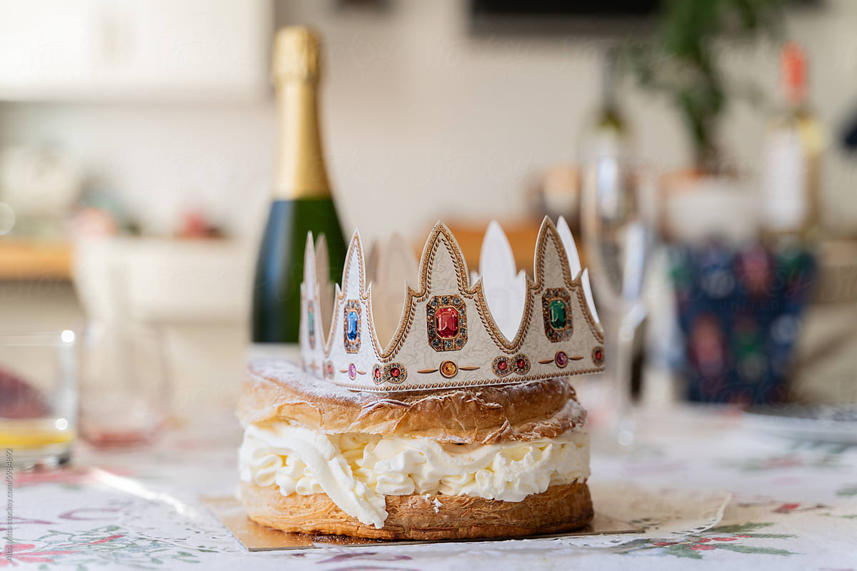 Three King's cake spanish celebration