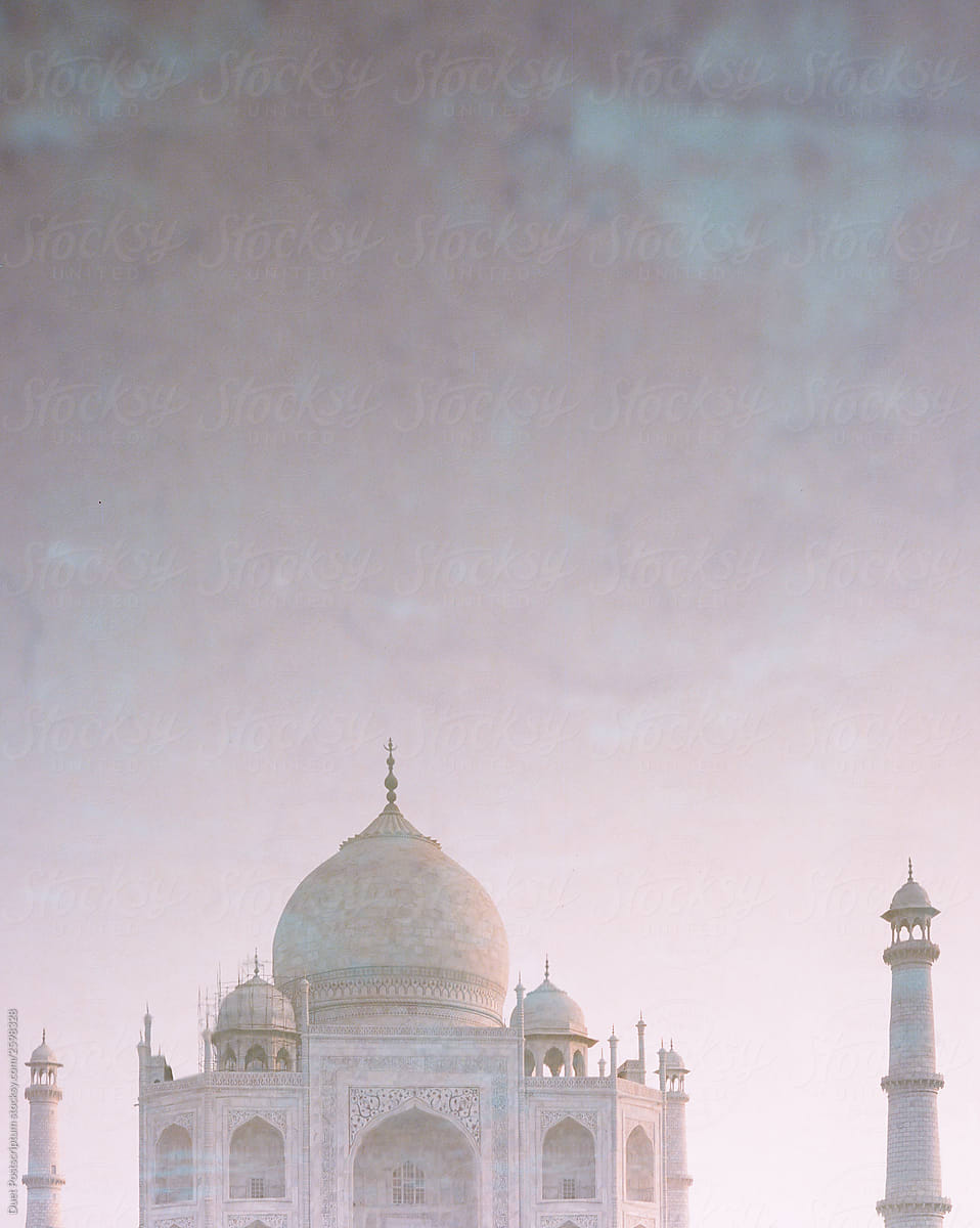 Taj Mahal Panorama at Agra, Uttar Pradesh,india