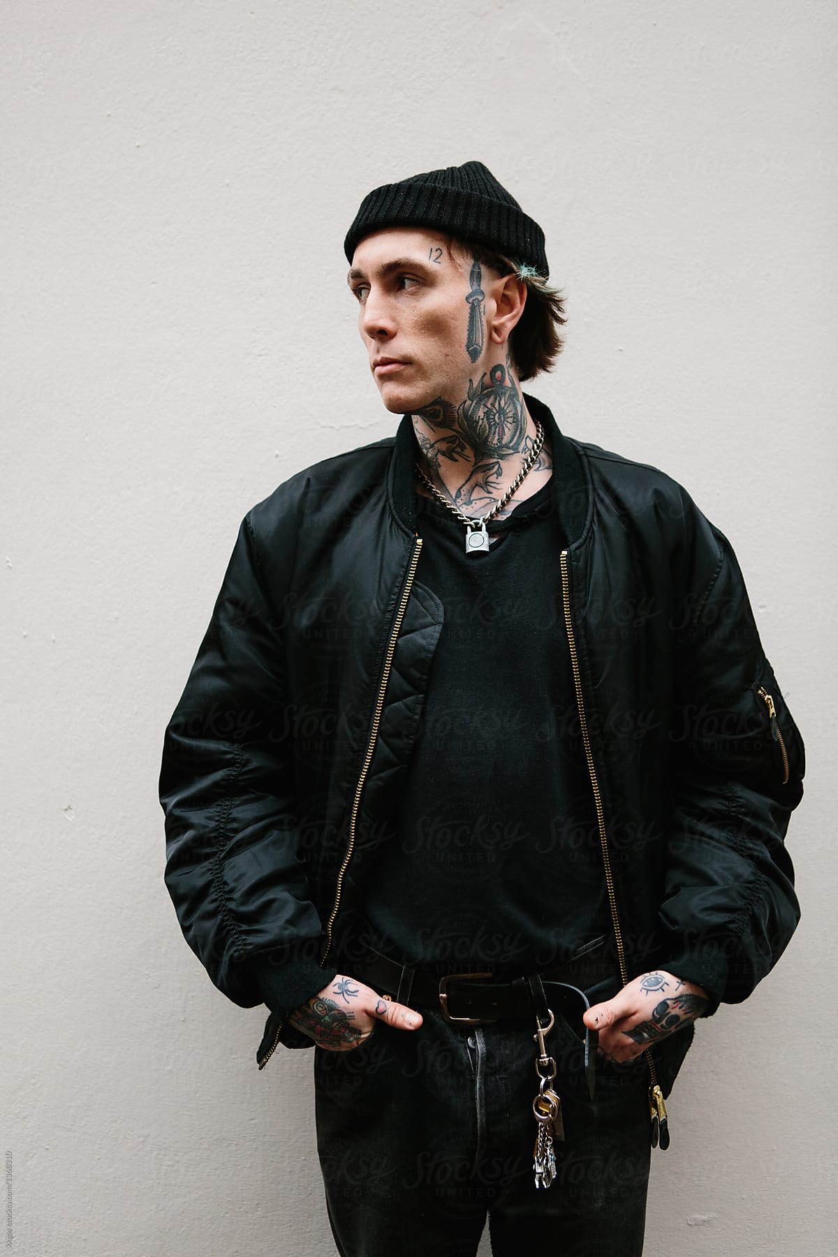 Gothic Punk Man With Tattoos by Stocksy Contributor Kkgas - Stocksy