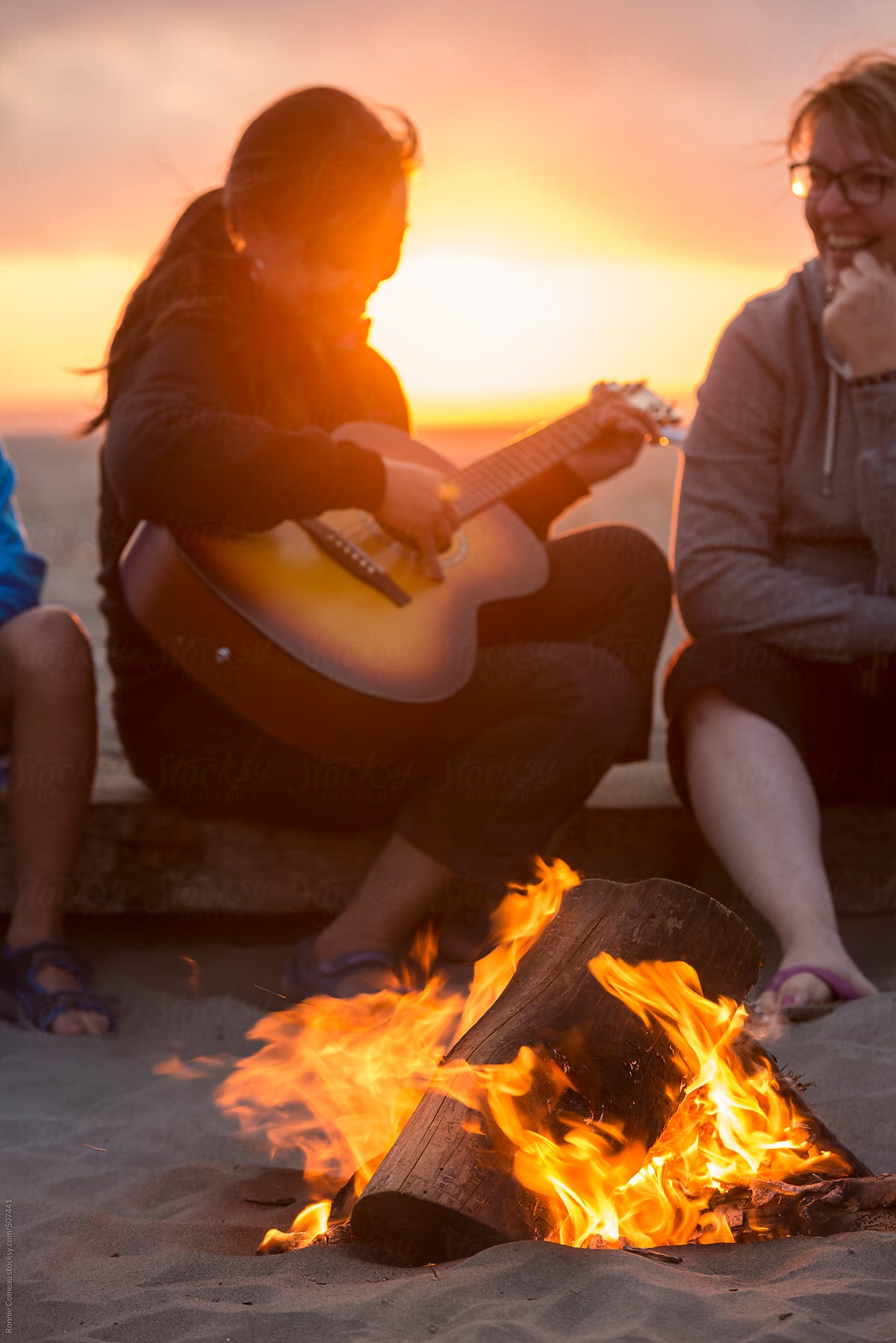 singing around the campfire