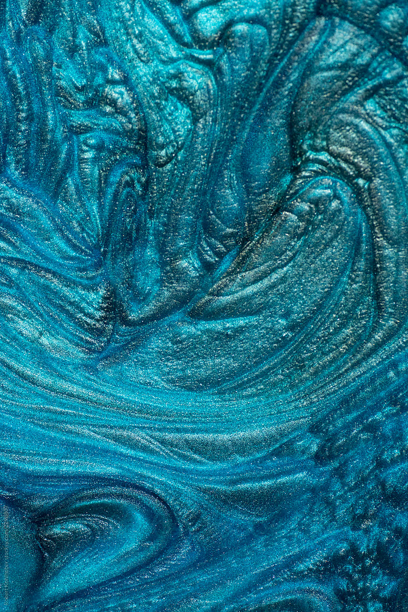 Abstract turquoise metallic background