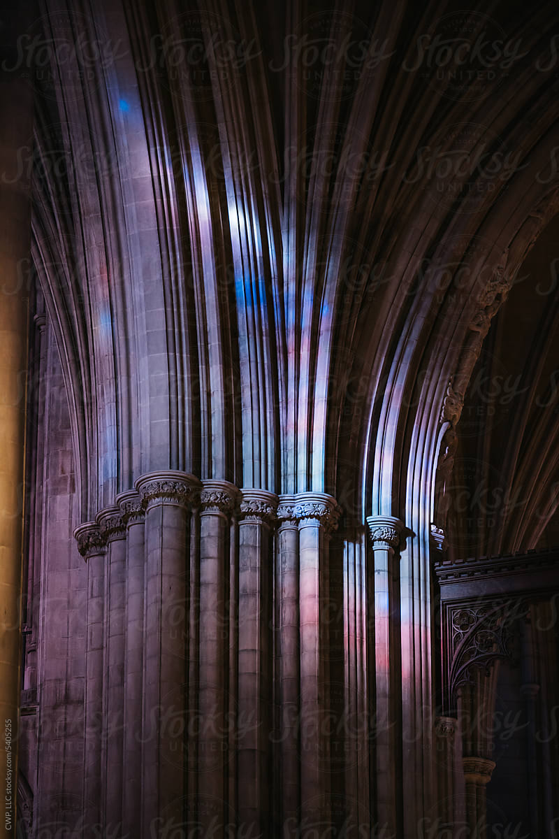Colorful Stained Glass Projections