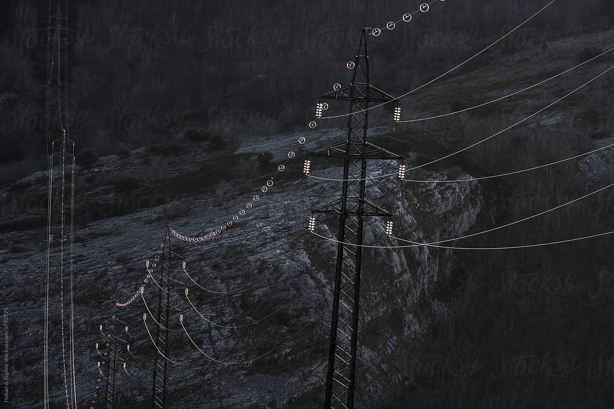 electricity crossing a valley