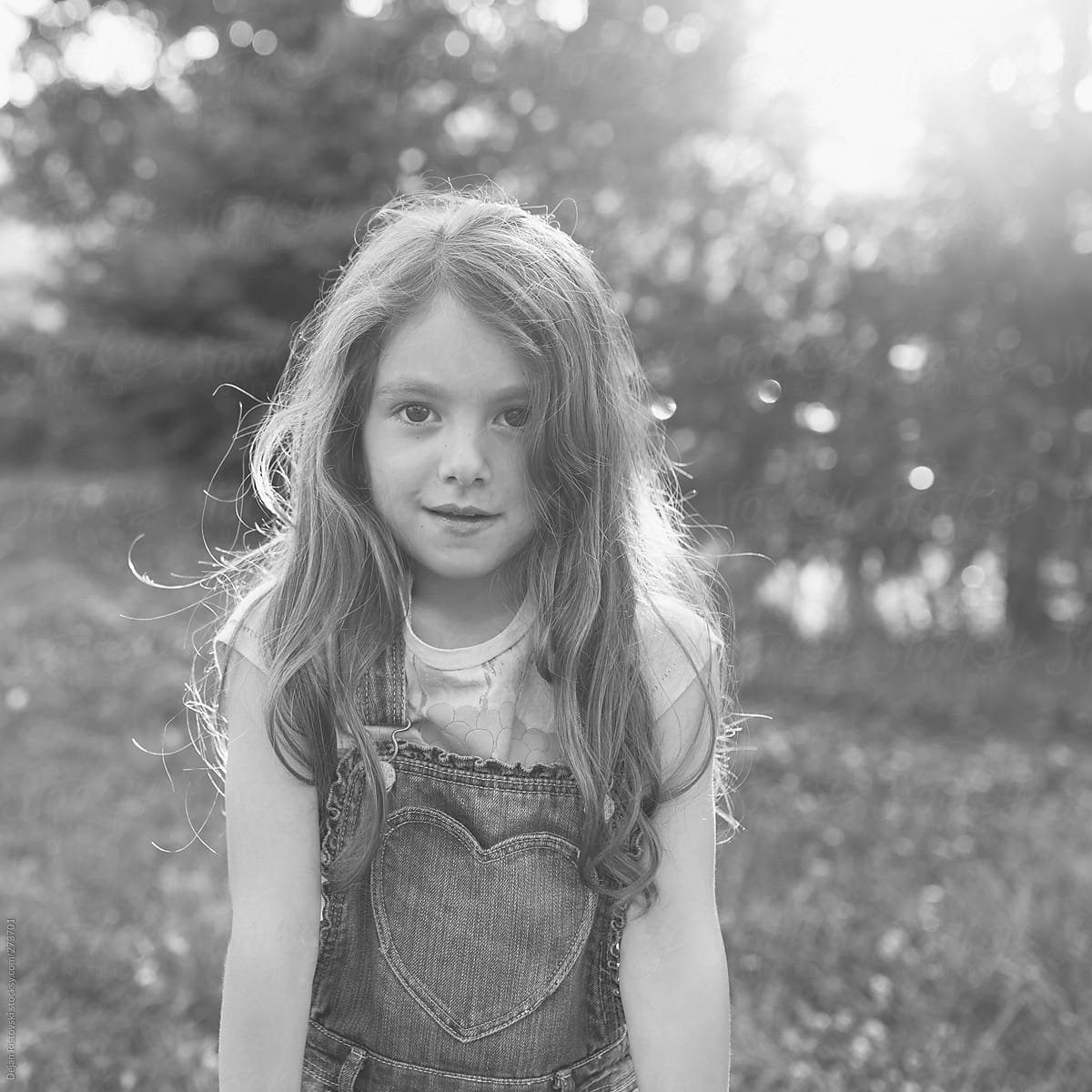 Portrait Of A Sweet Little Girl by Dejan Ristovski