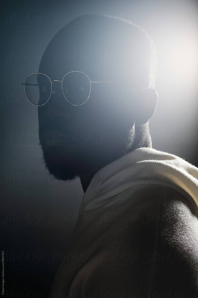Black Man Backlit Portrait