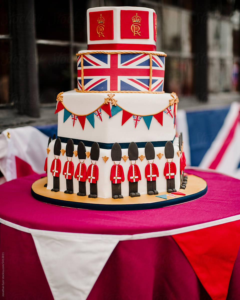 Celebration cake for King Charles III Coronation Street Party, A