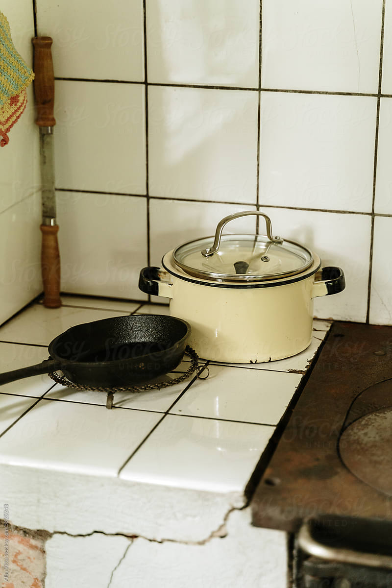 Old pan pot kitchen