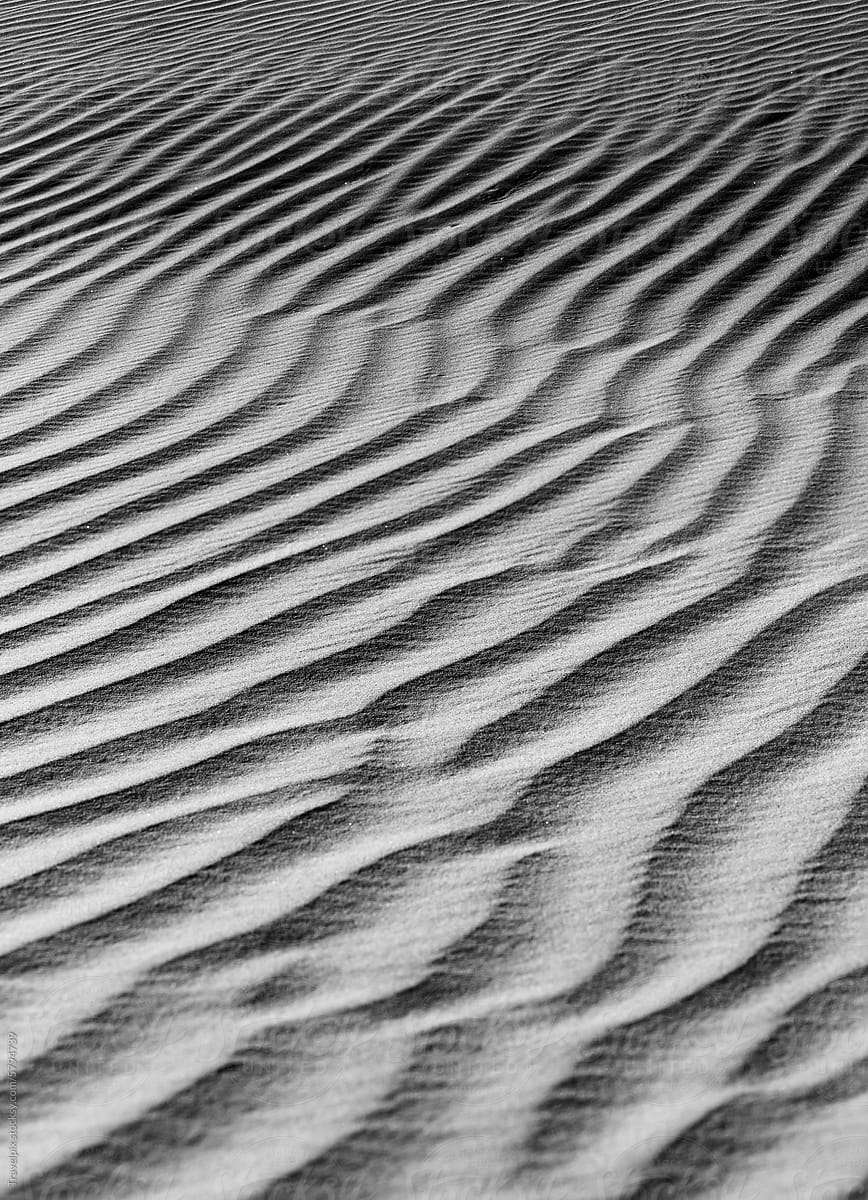 Patterns on the Sand Dune Wall. Death Valley. California (vt)