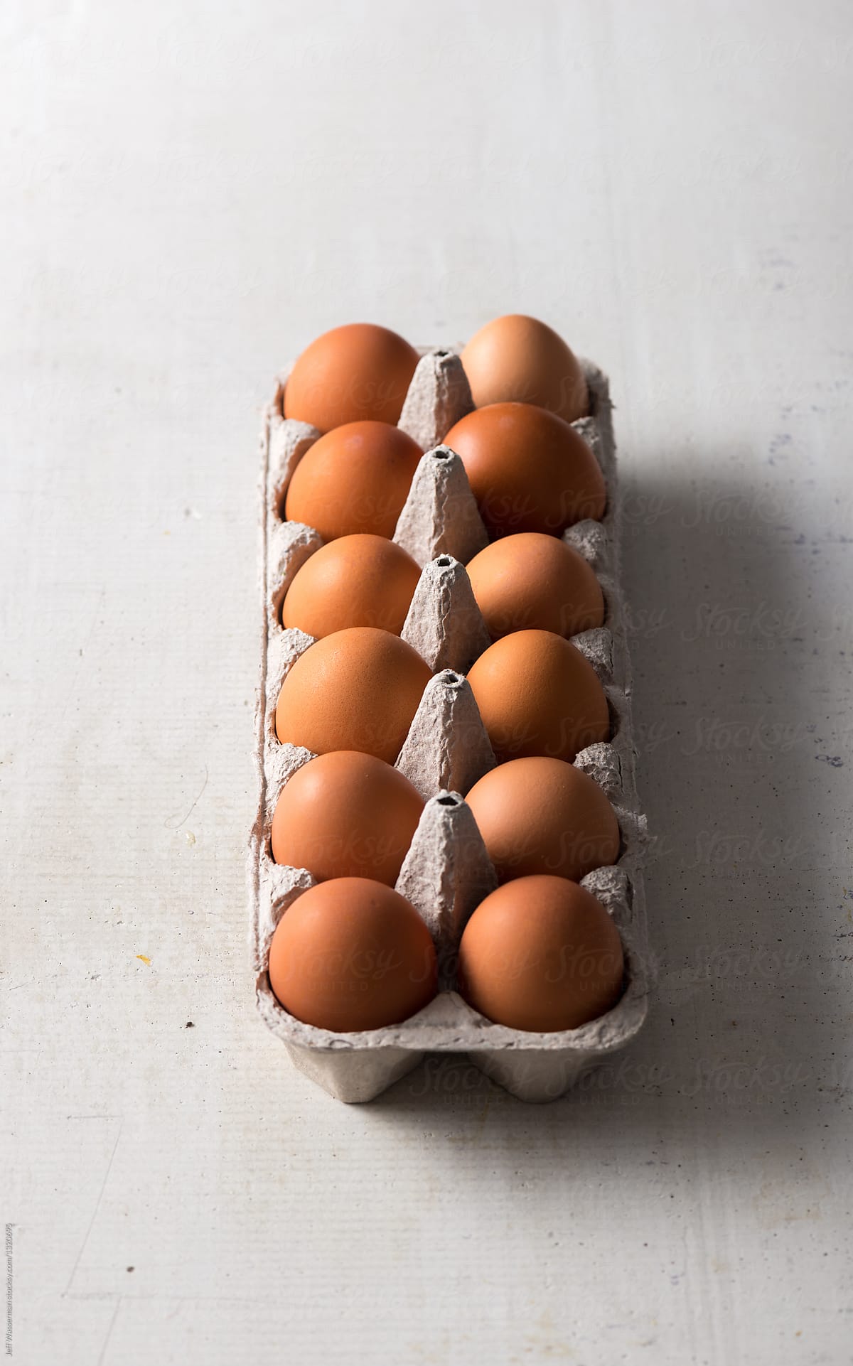 Brown Eggs in Carton