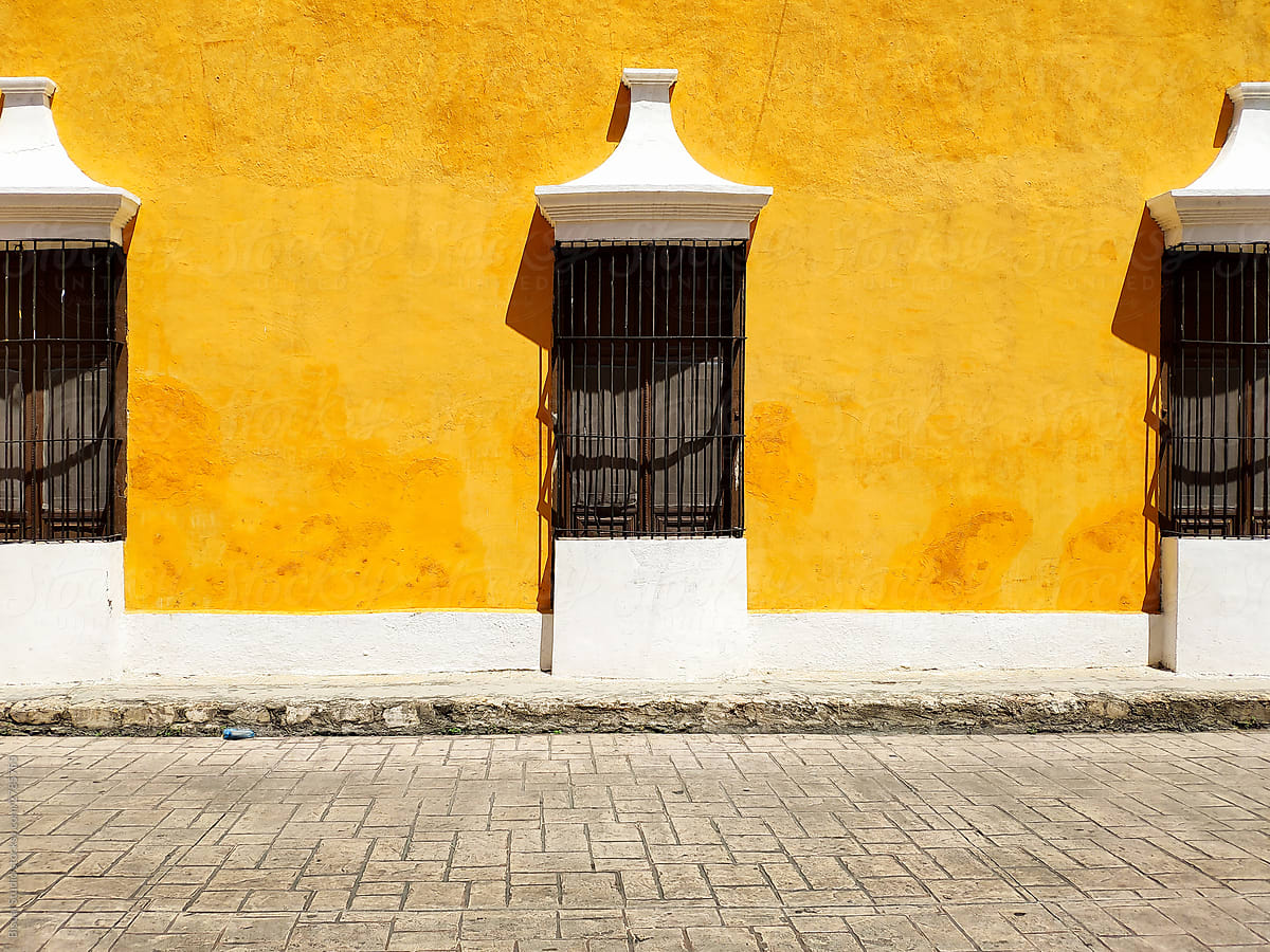 Colonial balconies in Mexico