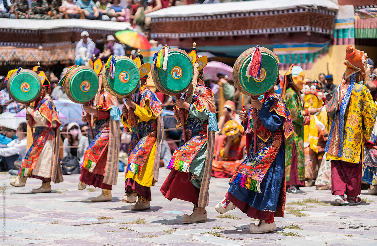 Dancers in Hemis Festival, Ladakh