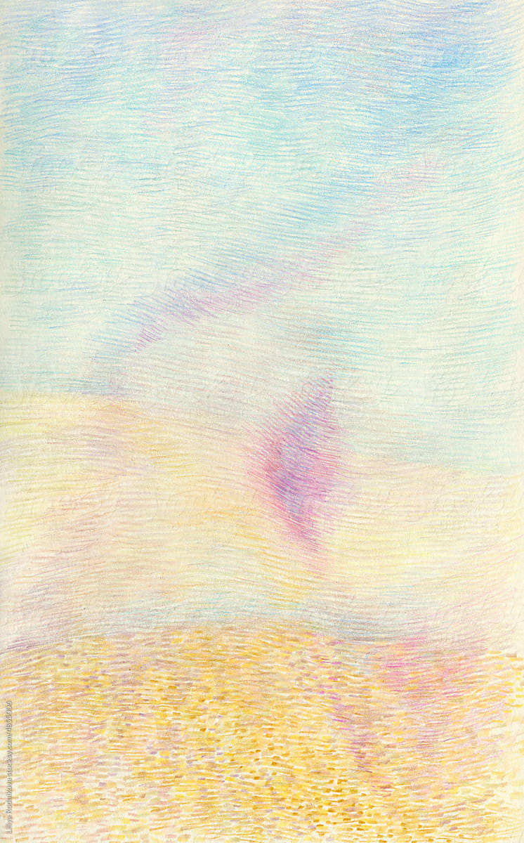 tender abstract illustration inspired by desert