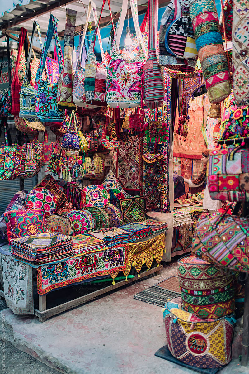Souveniers market in India