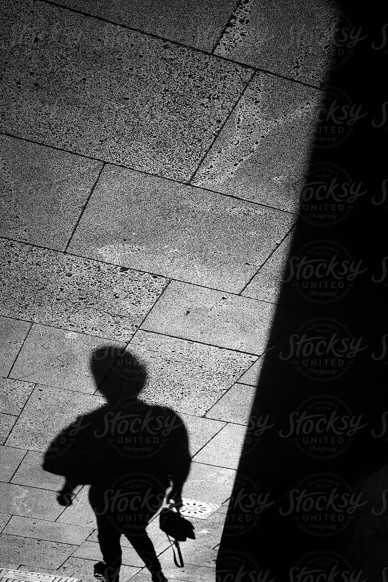 Woman shadow.