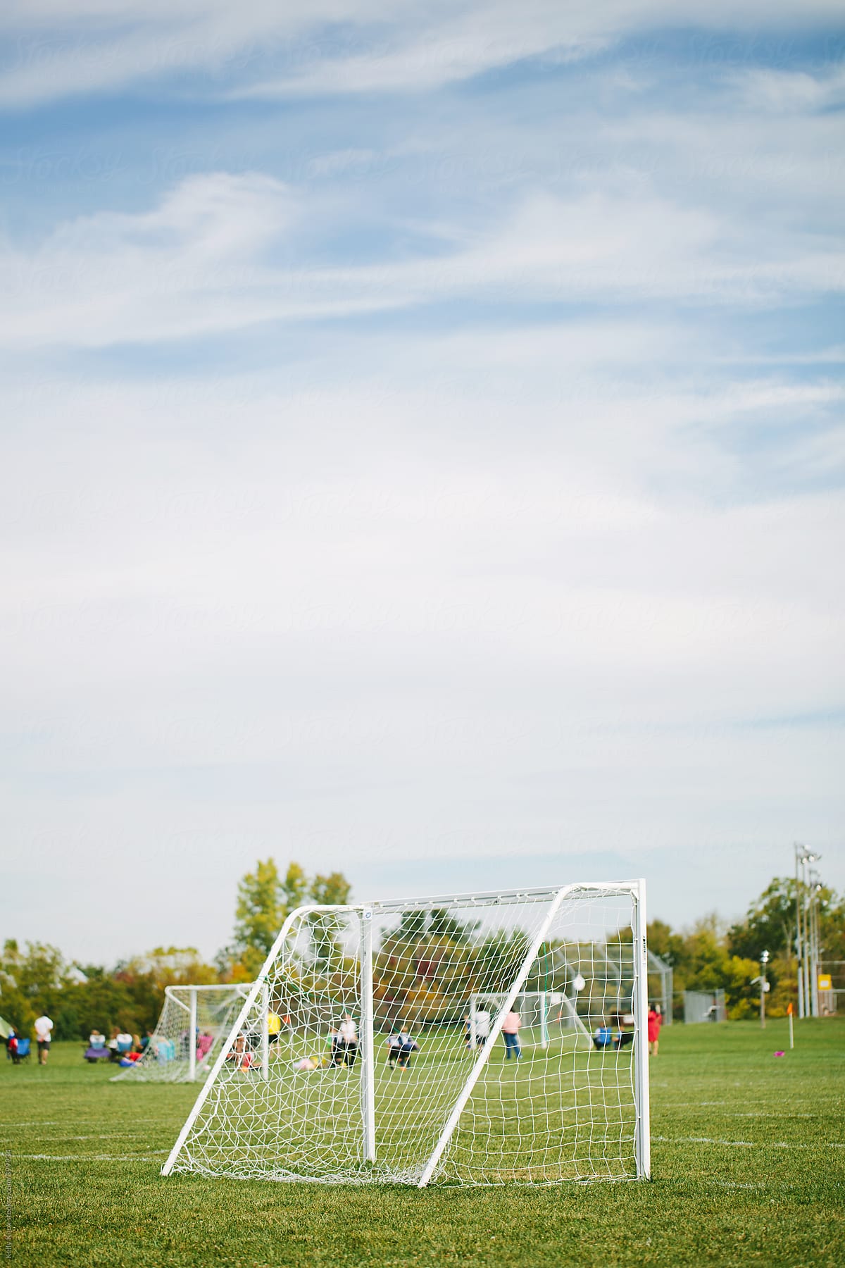 goal on a soccer field