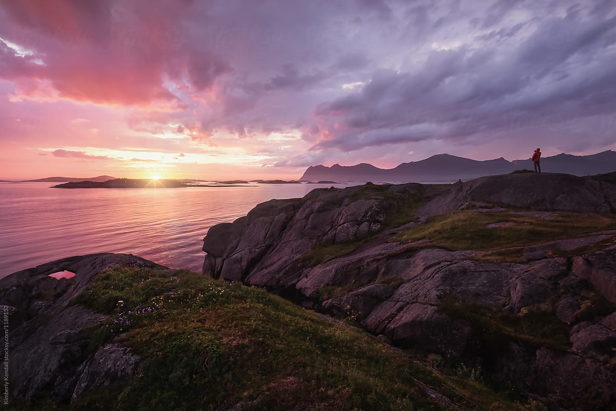 Photographing a Colorful Sunset in Northern Norway