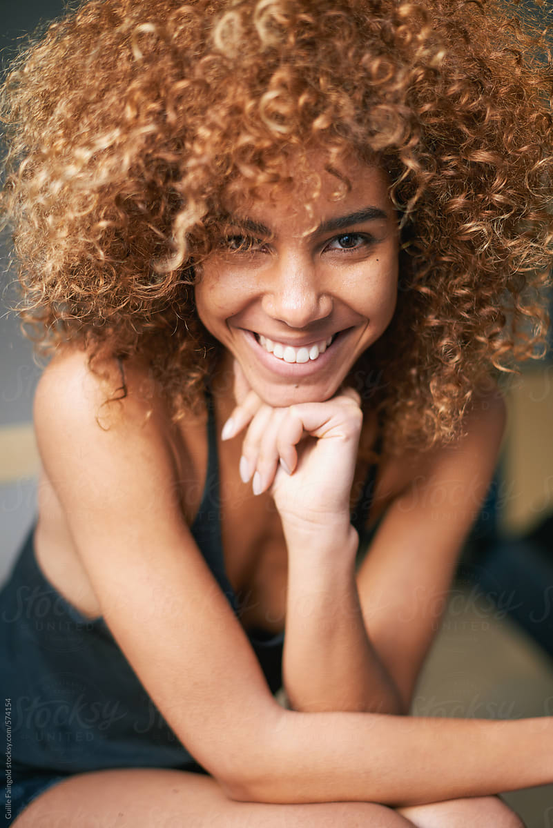 afro american girl