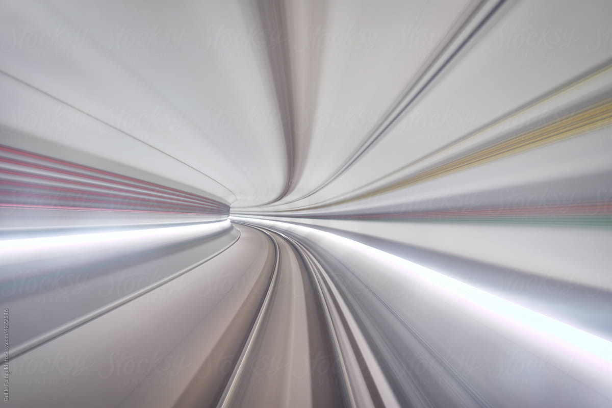 Defocused motion in metro tunnel