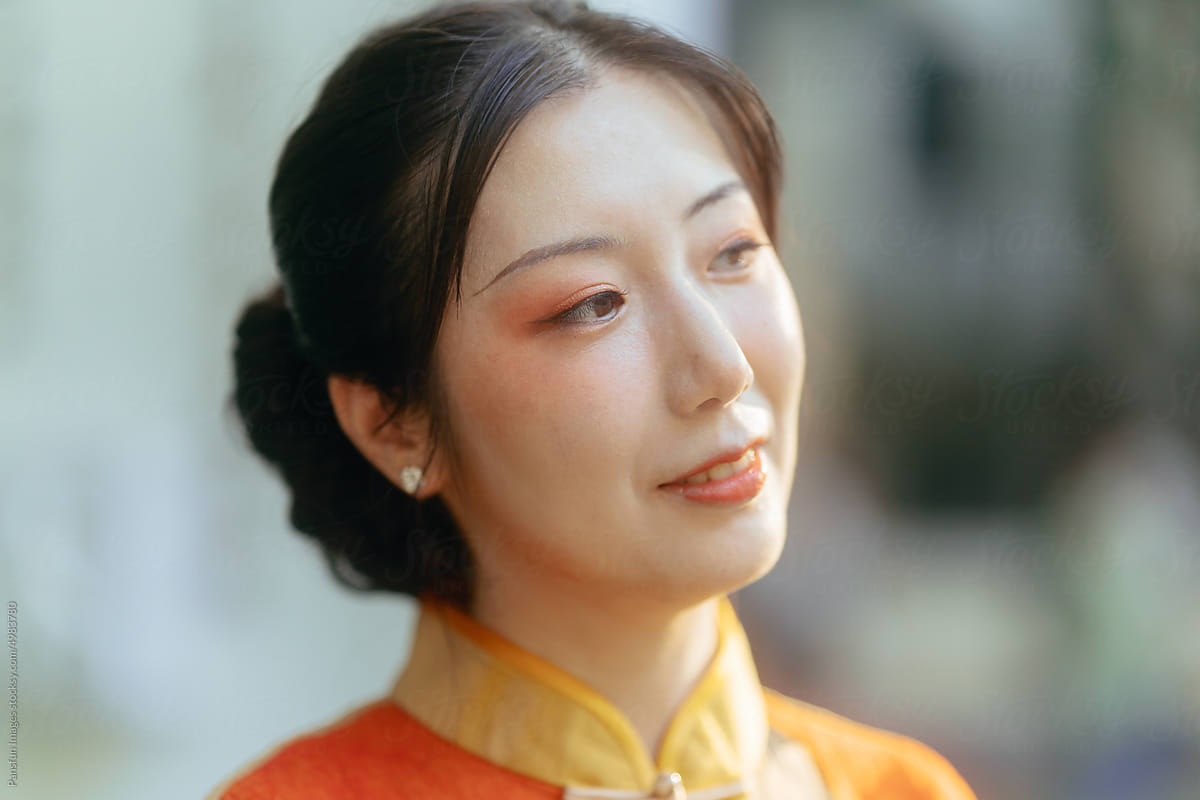 Elegant Asian woman portrait