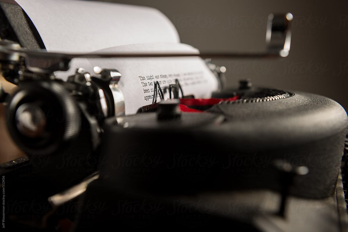 Vintage Typerwriter with Paper