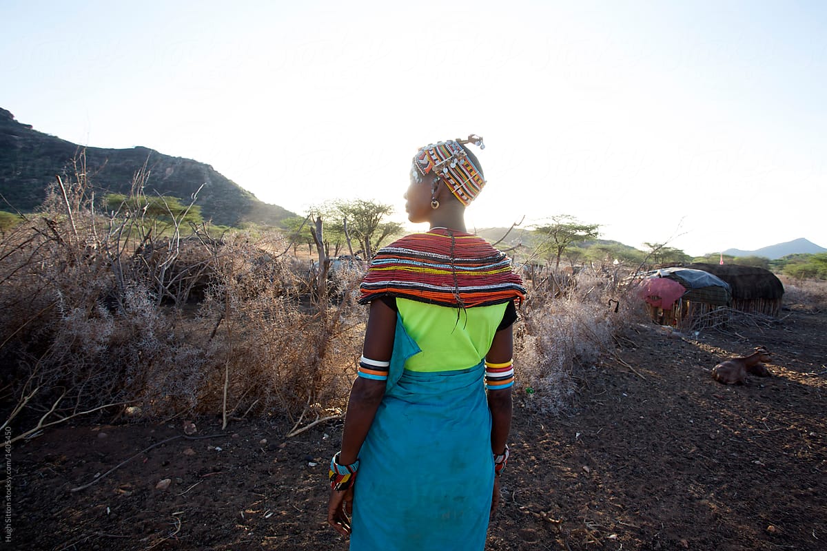 Woman from Samburu tribe. Kenya.