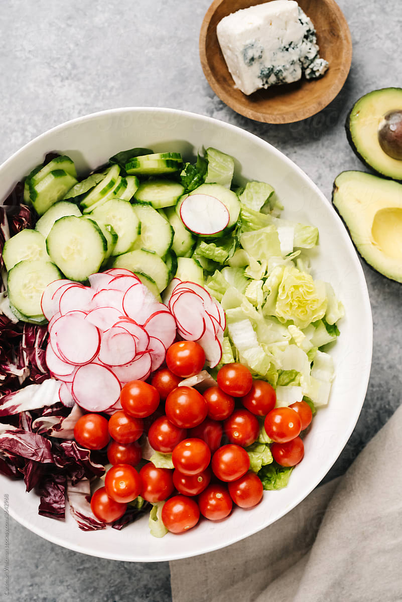Deconstructed Salad Ingredients