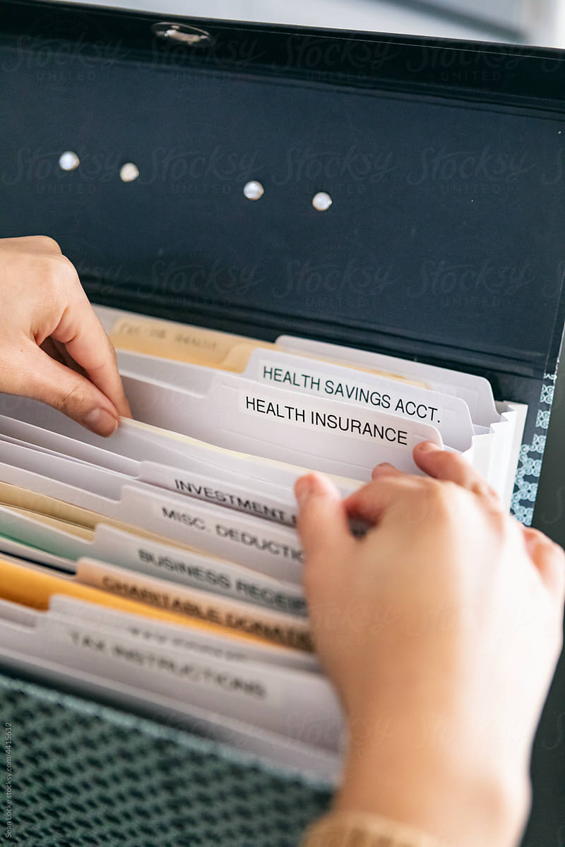 Taxes: Looking Through Health Insurance Folder