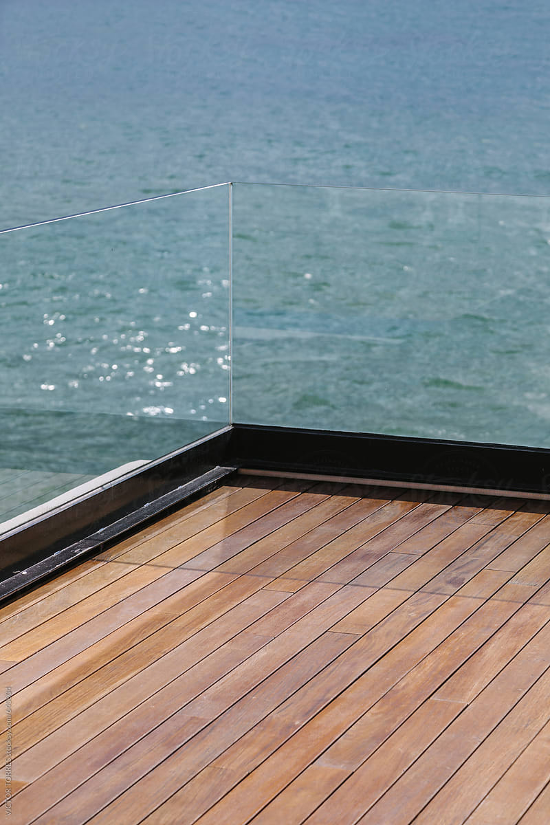 Wooden Deck over the Sea