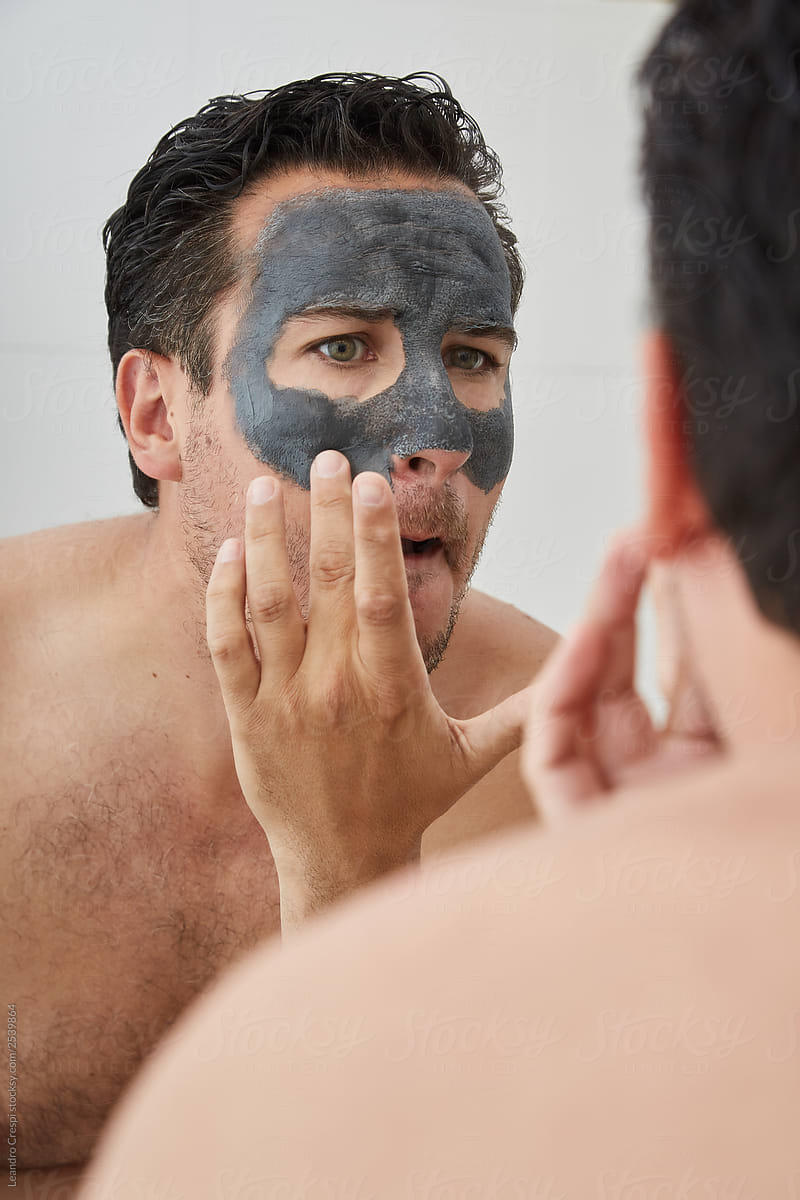 Refreshing clay mask for men