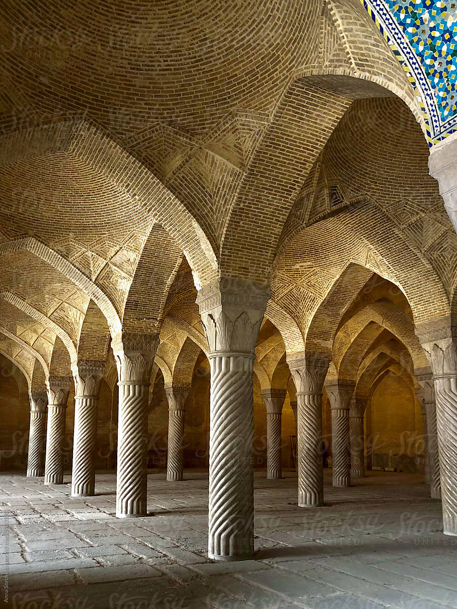 Majestic Arches of Vakil Mosque in Shiraz
