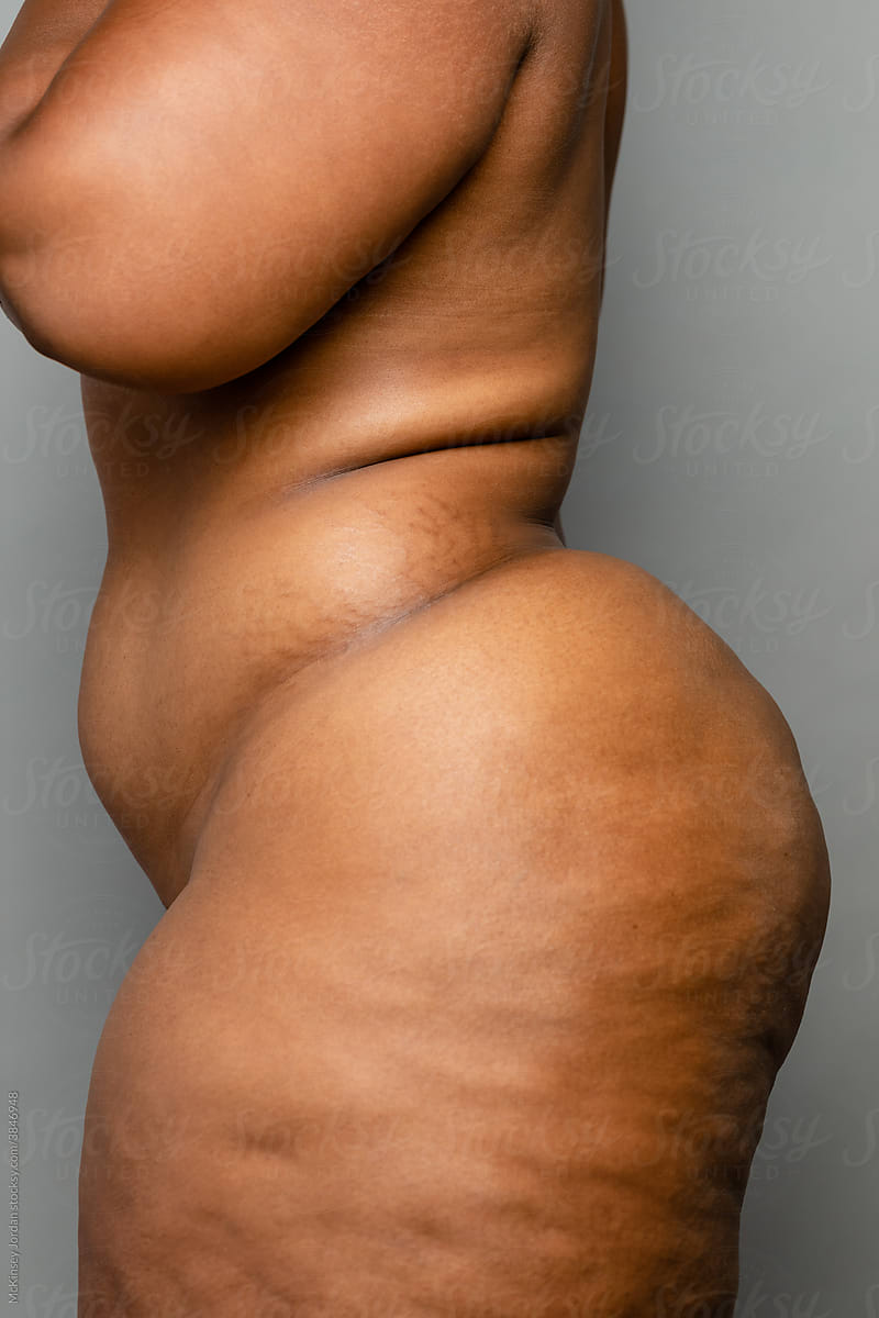 Naked Torso Of Black Woman
